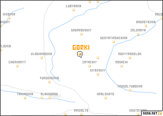 map of Gorki