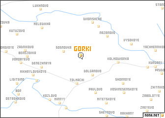 map of Gorki