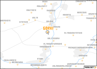 map of Gorki