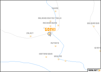 map of Gorki