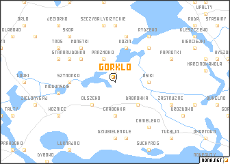 map of Górkło