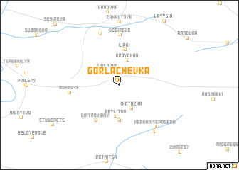 map of Gorlachëvka