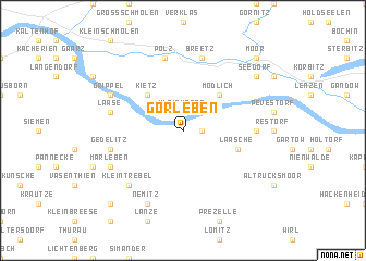 map of Gorleben