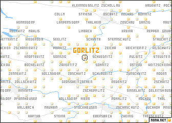 map of Görlitz
