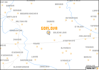 map of Gorlova
