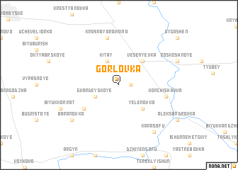 map of Gorlovka