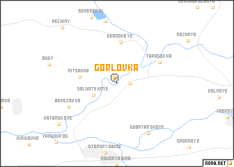 map of Gorlovka