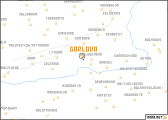 map of Gorlovo