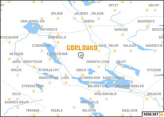 map of Gorłówko