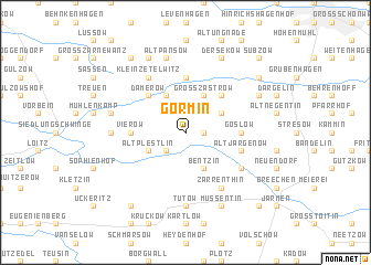 map of Görmin