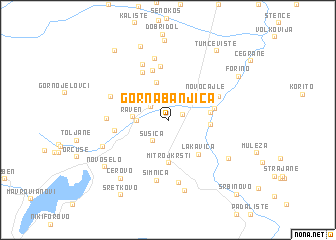 map of Gorna Banjica