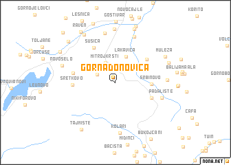 map of Gorna Ðonovica