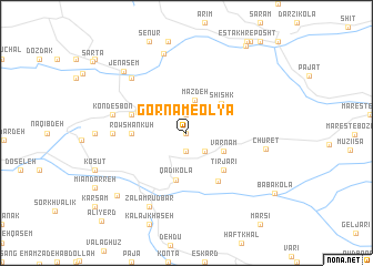 map of Gornām-e ‘Olyā