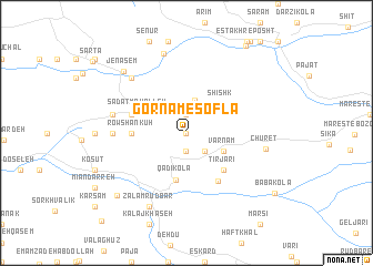map of Gornām-e Soflá