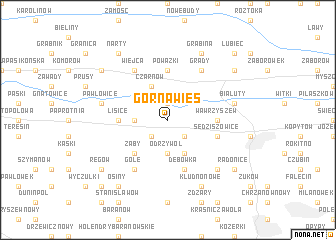 map of Górna Wieś