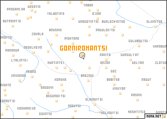 map of Gorni Romantsi