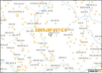map of Gornja Fuštica