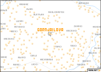 map of Gornja Ilova