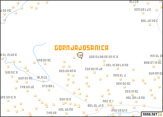 map of Gornja Jošanica