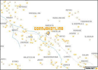 map of Gornja Kotlina