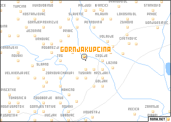 map of Gornja Kupčina