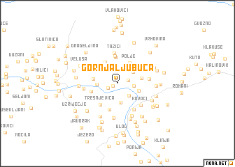 map of Gornja Ljubuča