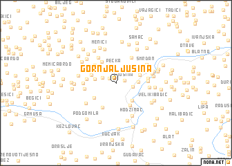 map of Gornja Ljusina