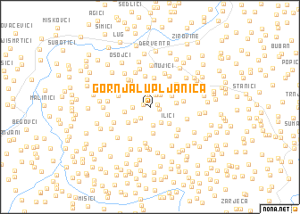 map of Gornja Lupljanica