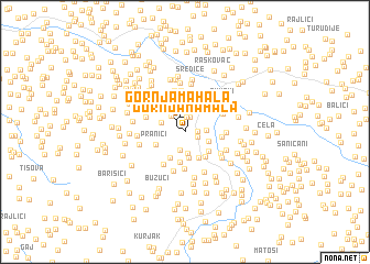 map of Gornja Mahala