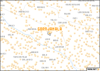 map of Gornja Mala