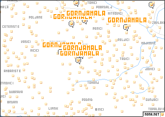 map of Gornja Mala