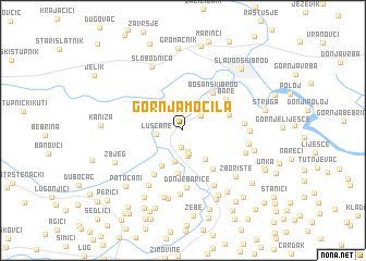 map of Gornja Močila