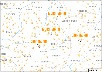 map of Gornjani