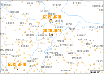 map of Gornjani