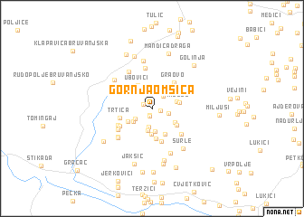 map of Gornja Omsica