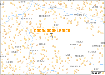 map of Gornja Paklenica