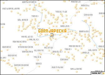 map of Gornja Pecka