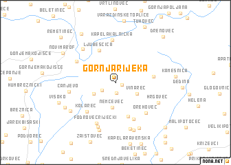 map of Gornja Rijeka