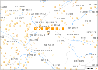 map of Gornja Sipulja