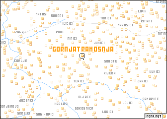 map of Gornja Tramošnja