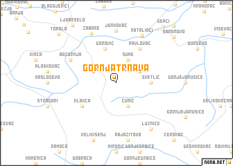map of Gornja Trnava
