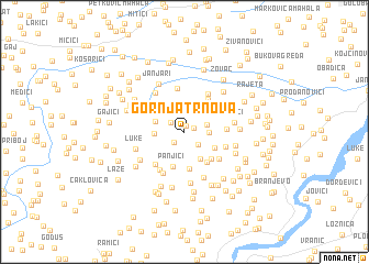 map of Gornja Trnova