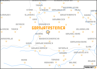 map of Gornja Trstenica
