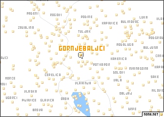 map of (( Gornje Baljci ))