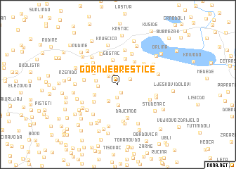 map of Gornje Brestice