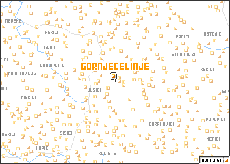 map of Gornje Čelinje