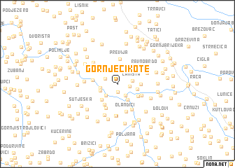 map of Gornje Cikote