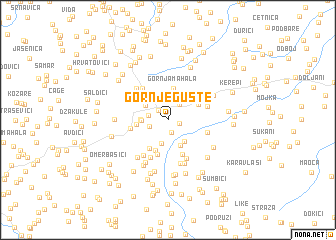 map of Gornje Gušte