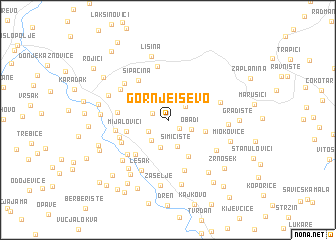 map of Gornje Isevo