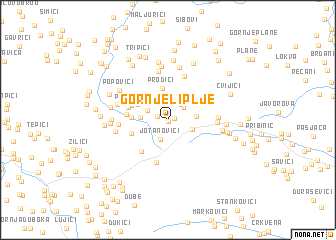 map of Gornje Liplje